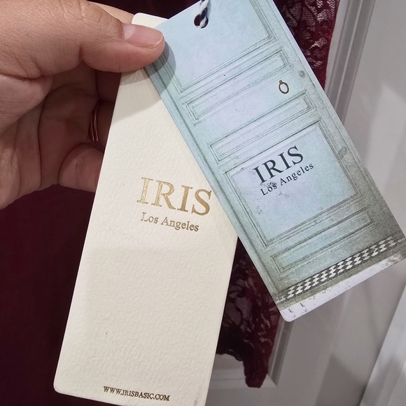 ✨️4/$20 Nwt Wine Burgundy Bodycon Long Sleeve Dress, Lace Details, Ruffle Detail - Picture 10 of 13